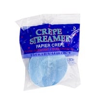 Light Blue Crepe Paper Streamer